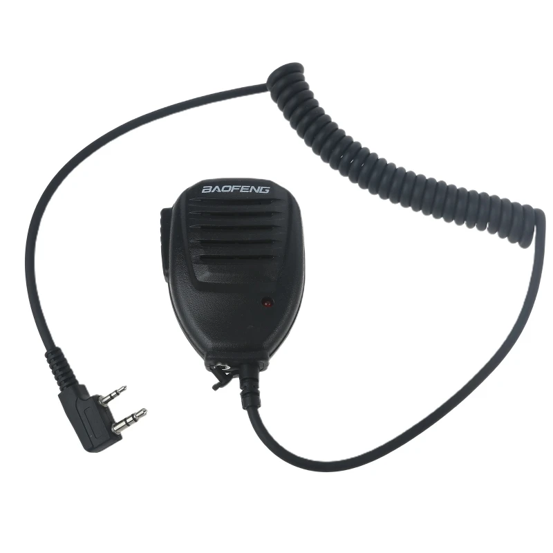 

2 Pin Speaker Mic Walkie Talkies Microphone for BAOFENG UV-5R BF-888S BF-668 BF-530 BF-520 BF-658 UV-6 V85 Two Way Radio