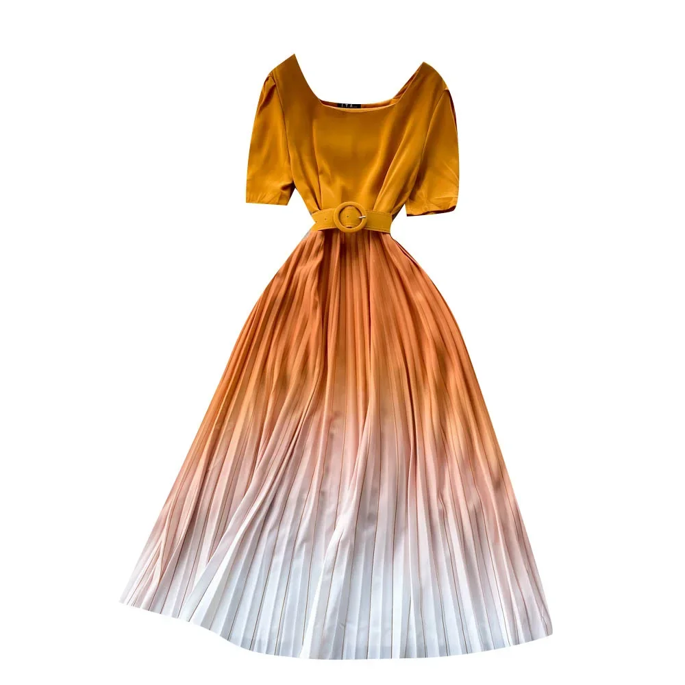 Утягивающее женское платье с высокой талией универсальное модное длинное