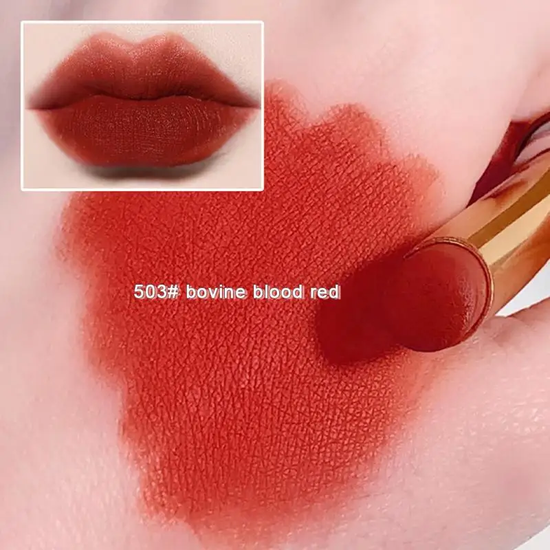 Бархатная помада 6 цветов искусственная водостойкая стойкая для макияжа губ