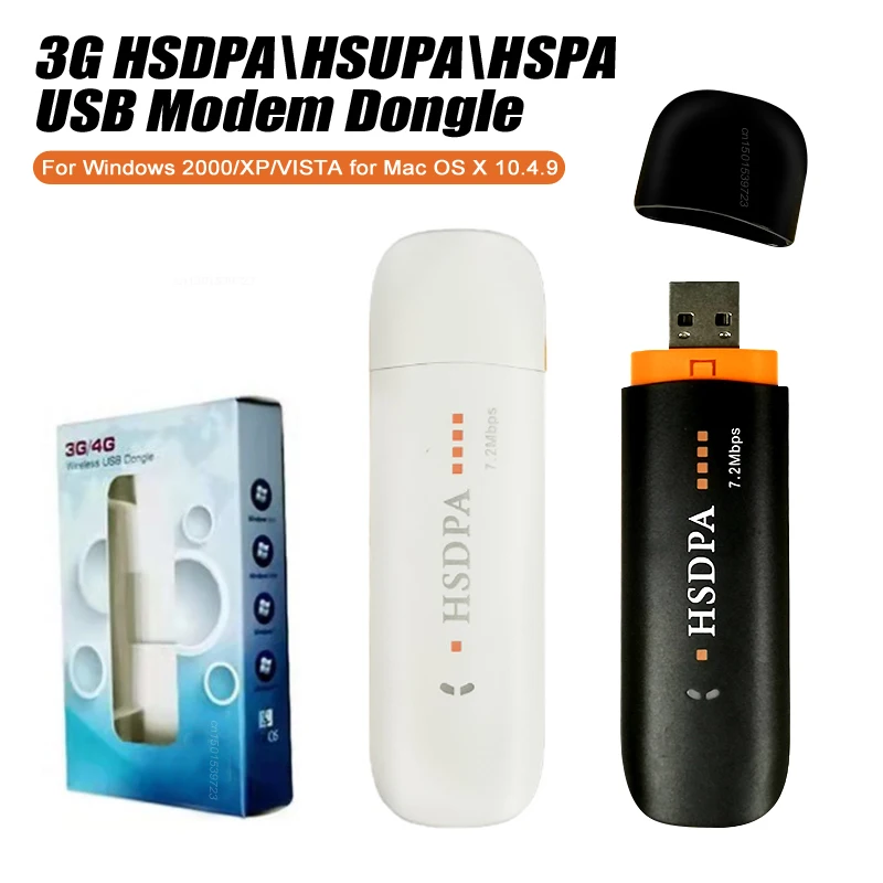 

3G HSDPA USB Stick 7.2Mbps HSUPA USB MODEM Dongle SIM Secure HSPA Internet Adapter for Windows 2000/XP/VISTA for Mac OS X 10.4.9