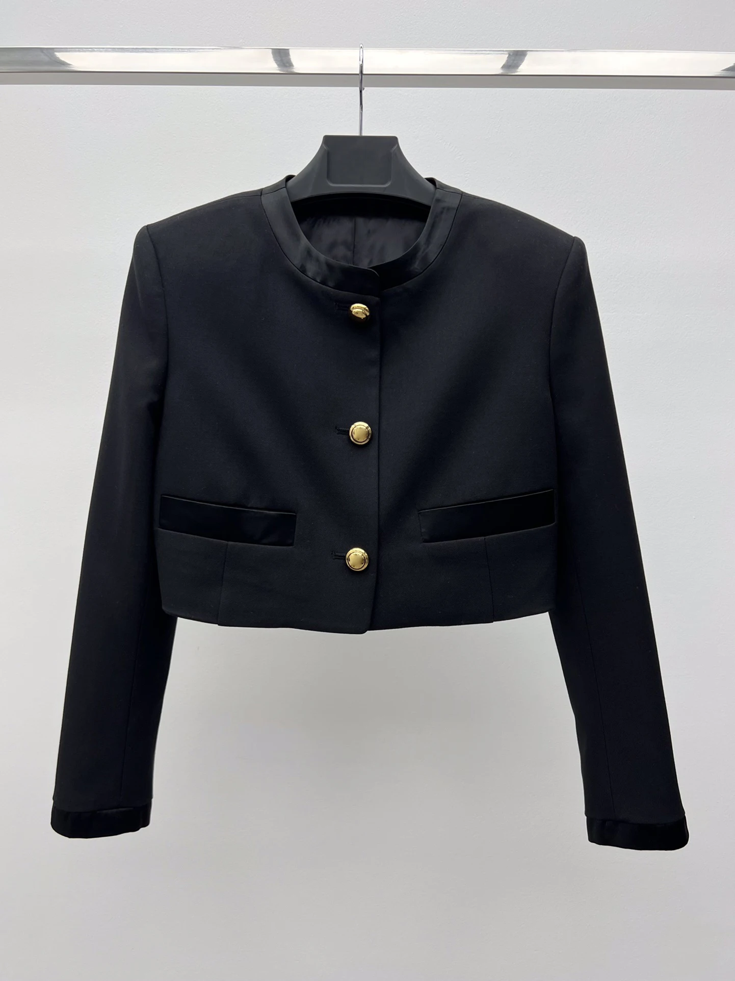 

Suit Jacket round Collar Design Fashionable Elegant Slim Slimming Exquisite Elegant 2023 spring women's new hot