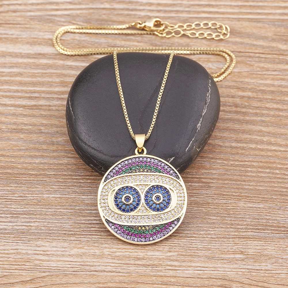 

Nidin Vintage Turkish Evil Eye Pendant Choker Lucky Blue Zircon Charm Clavicle Chain Necklace Party Jewelry for Women Girls Gift