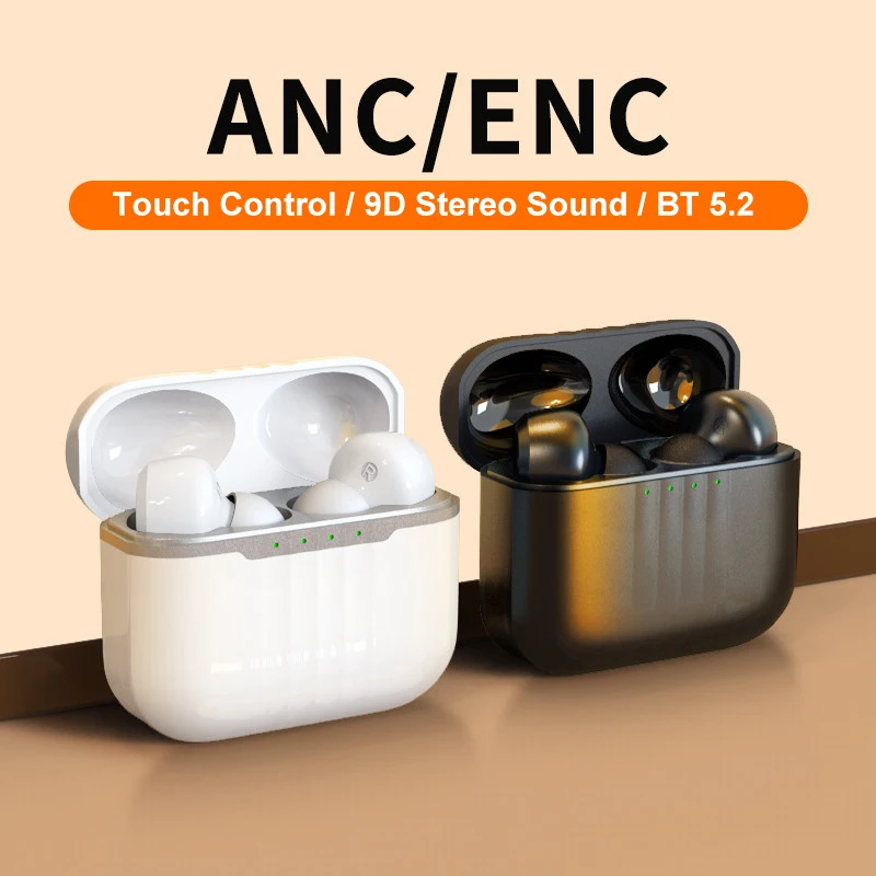 

2022 TWS Fone De Ouvido Wireless Earphone Wireless Headphone ANC Noise Reduction HiFi with Mic Auriculare Touch Control Headset