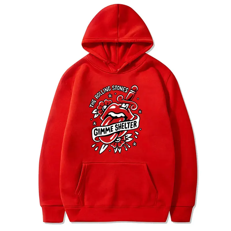 

Fall/Winter Pieces Street Sweatshirt Band Collection Hoodies Men's and Women's Hoodies 60th Anniversary Rolling Stones Shirts