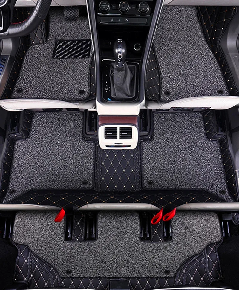 

High quality! Custom special car floor mats for Peugeot 5008 7 seats 2023-2017 waterproof double layers carpets,Free shipping