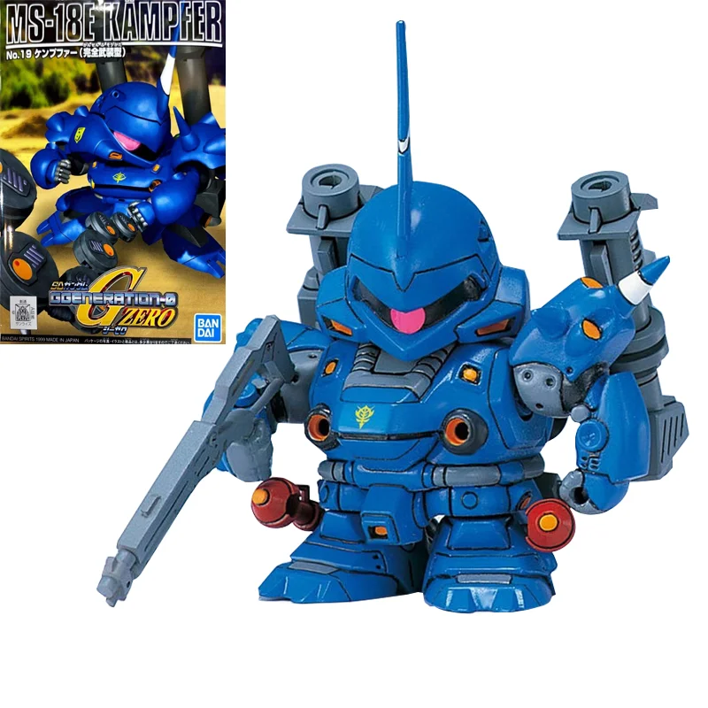 

BANDAI оригинальный SD BB 19 MS-18E Kampfer Gunpla Сборная модель набор экшн-фигурка аниме мобильный костюм игрушка подарок новинка для детей