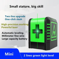 multifunctional 2 lines green beam laser level self leveling vertical horizontal professional laser level measuring instrument