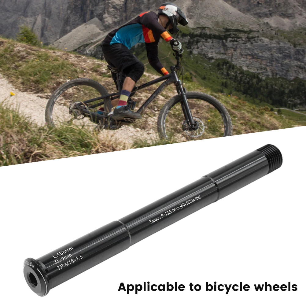 

15x110mm Bicycle Front Fork Thru Axle Skewer Adapter MTB Road Bike Frame For Rock Shox Thru Axle Lever Cycling Part Accessories