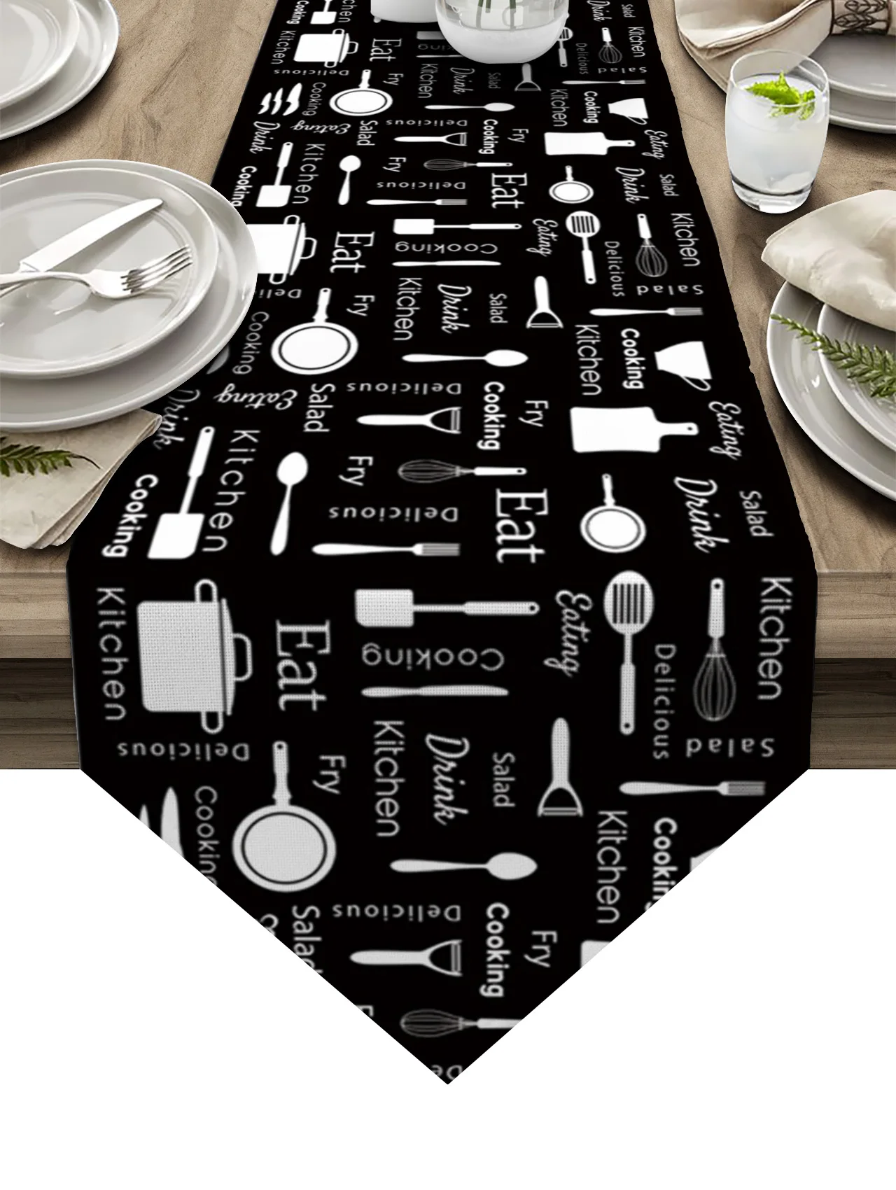 

Современная настольная дорожка для кухни, Декоративная скатерть в стиле кантри, для дома, гостиницы, вечеринки, обеденного стола, кухни, ков...