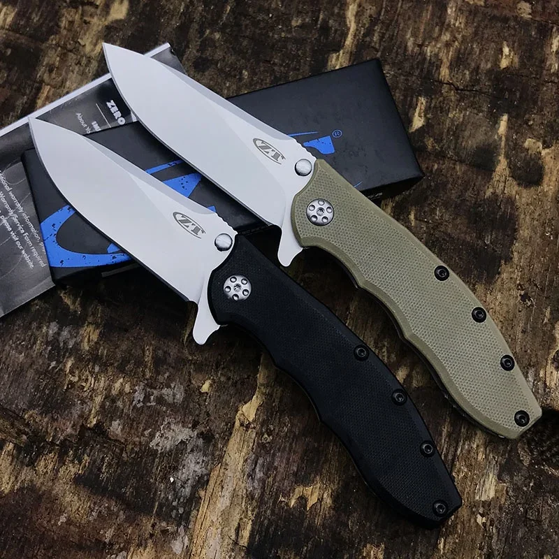 

Складной нож ZT 0562 с шарикоподшипником, тактический карманный клинок 8CR13MOV, рукоятка G10, для повседневного использования, походов, охоты