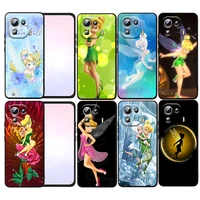wonderful fairy tinker bell phone case for xiaomi mi 12x 12 11 11t 11i 10t 10 pro lite ultra 5g 9t 9se a3 black fundas cover