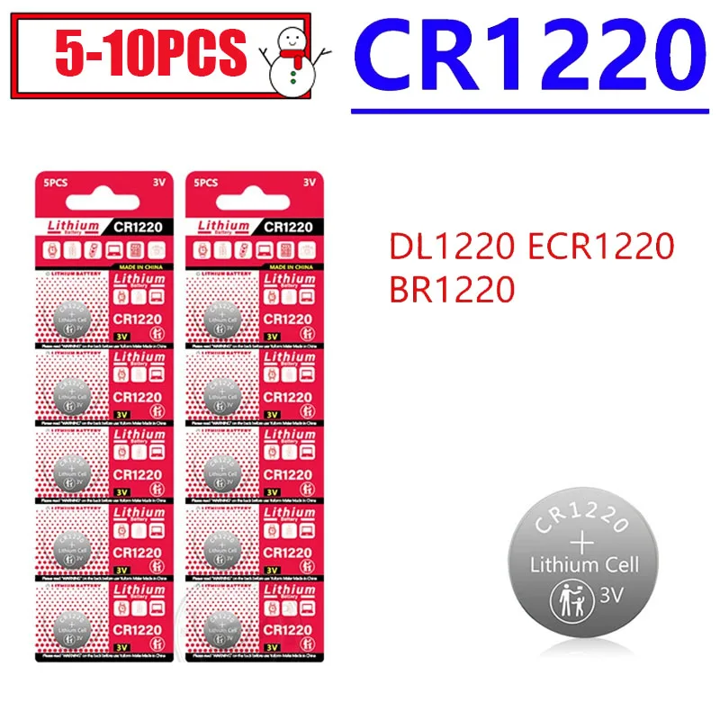Литиевая батарея для игрушечных часов CR1220 LM1220 BR1220 3 В
