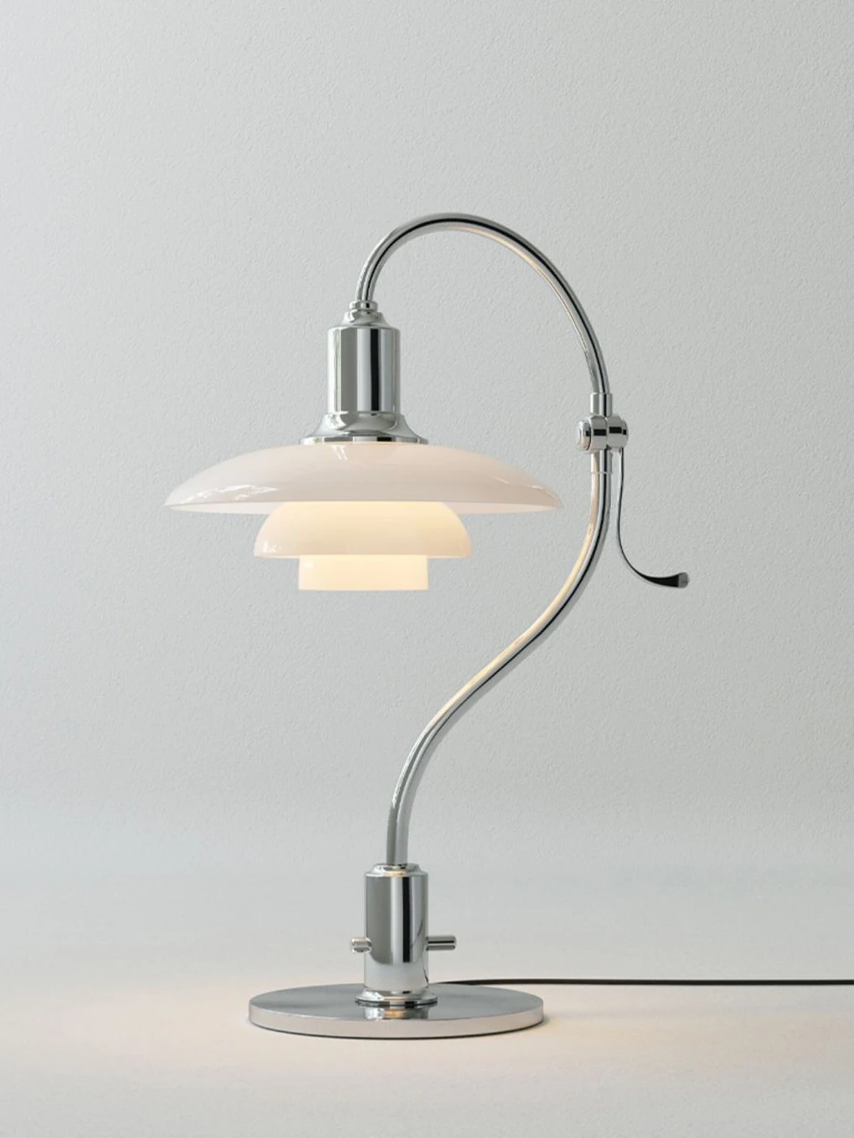 Дания Дизайнерская настольная лампа Винтажная стеклянная для прикроватной