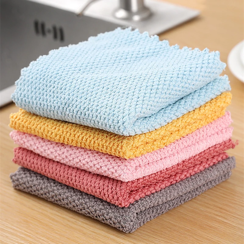 

Салфетка для мытья кухни, супервпитывающее полотенце для протирания, кухонная антипригарная салфетка для масляной посуды, домашние инстру...