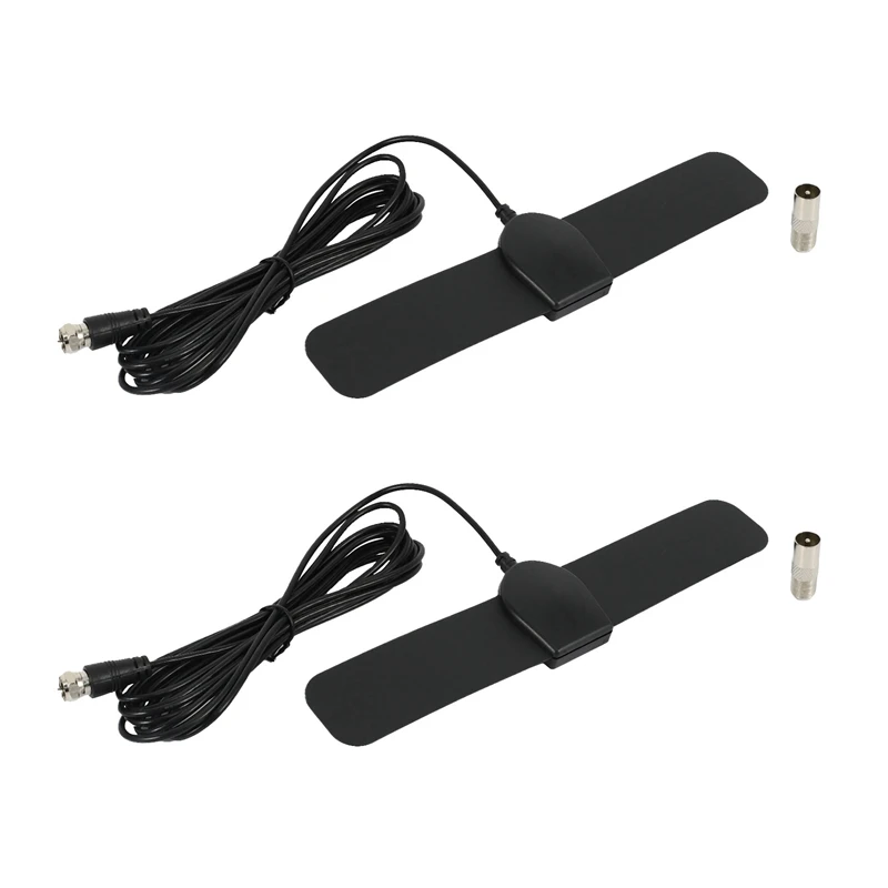 

2X 1080P HD Indoor Universal TV Antenna DVB-T2 ATSC 25 Miles Digital Amplifier Aerial
