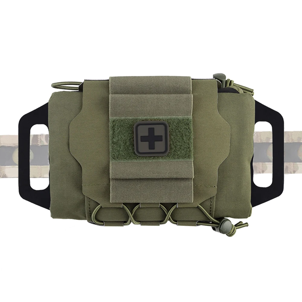 Фото IFAK Pouch MOLLE Сумка для выживания Открытая аптечка Охота Кемпинг Тактическая быстрое развертывание Аварийные мужские поясные сумки №1
