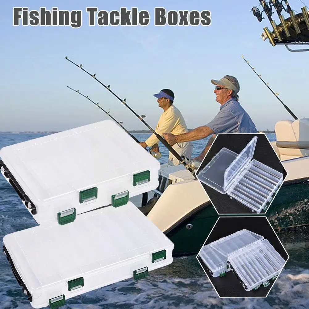 

Fishing Tool Box Transparent Storage Bait And Fishing Carry Fishing Easy Outdoor Tools To Accessories Z0L7