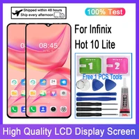 original for infinix hot 10 lite x657b lcd display touch screen digitizer replacement