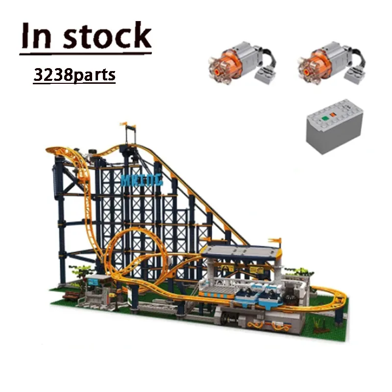 

Yuxing Модель King 11012 электрические большие американские горки совместимы с 10261 собранными и сращенными строительными блоками детских игрушек