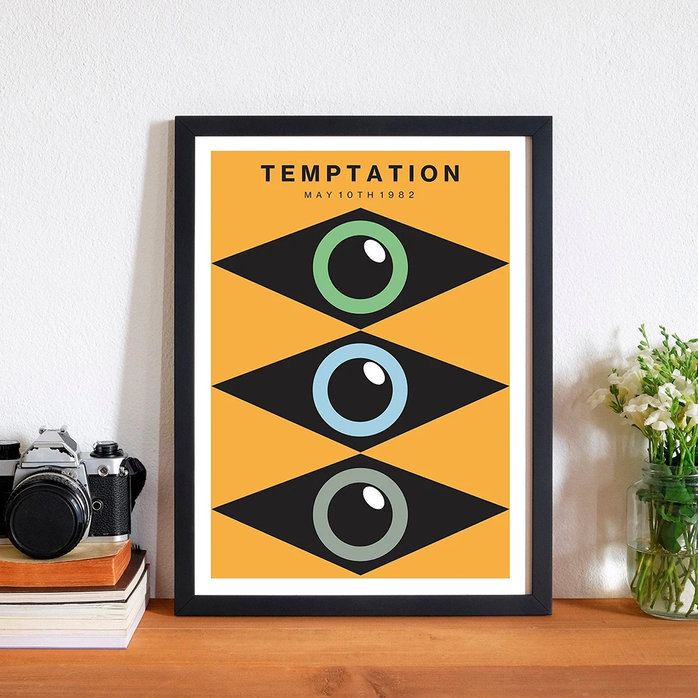 

Band Vintage Poster Blue Monday Music Canvas Painting Abstract Art Print Temptation Band Wall Picture For Living Room Home Decor