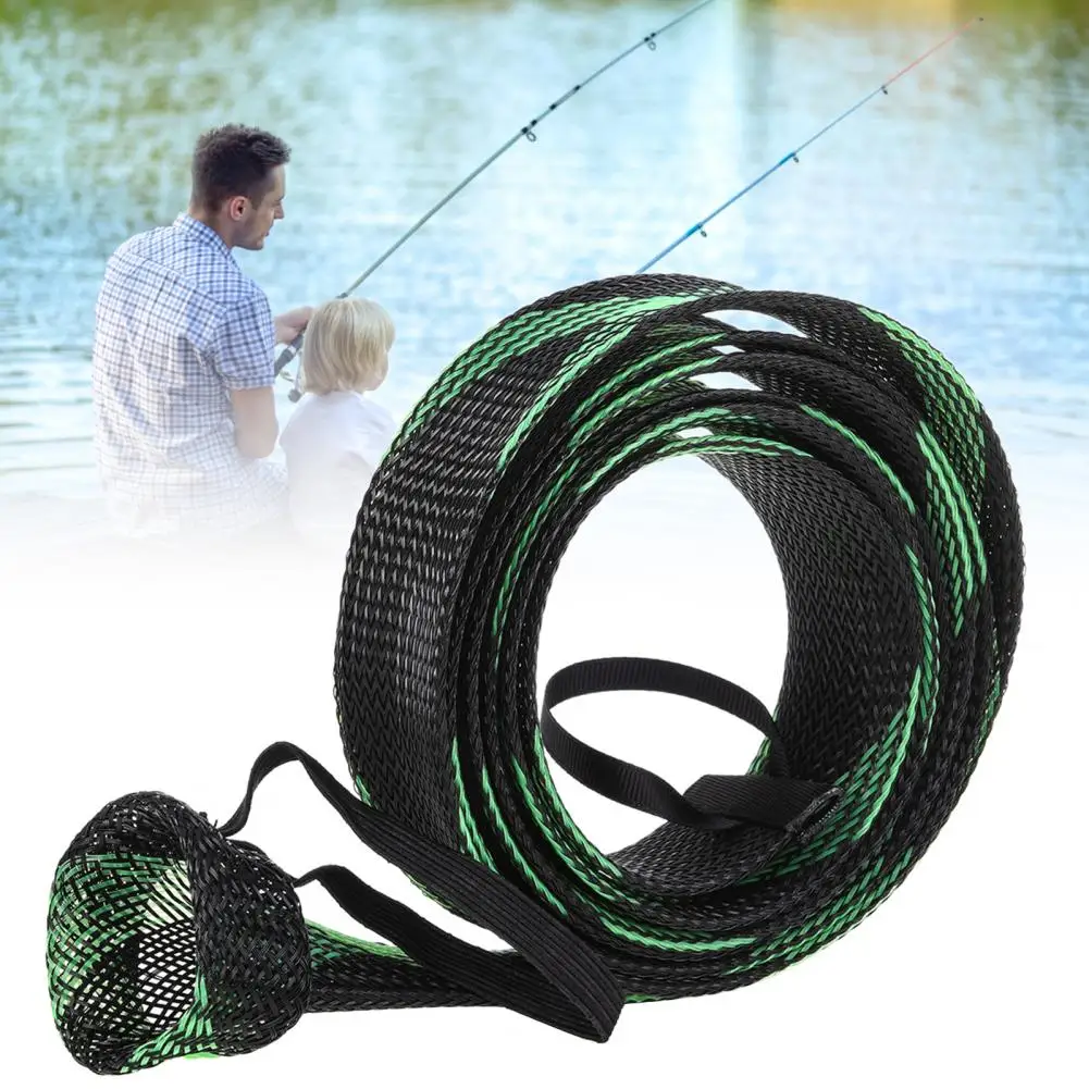 Аксессуар модный плетеный сетчатый протектор для удочки устойчивый к разрыву