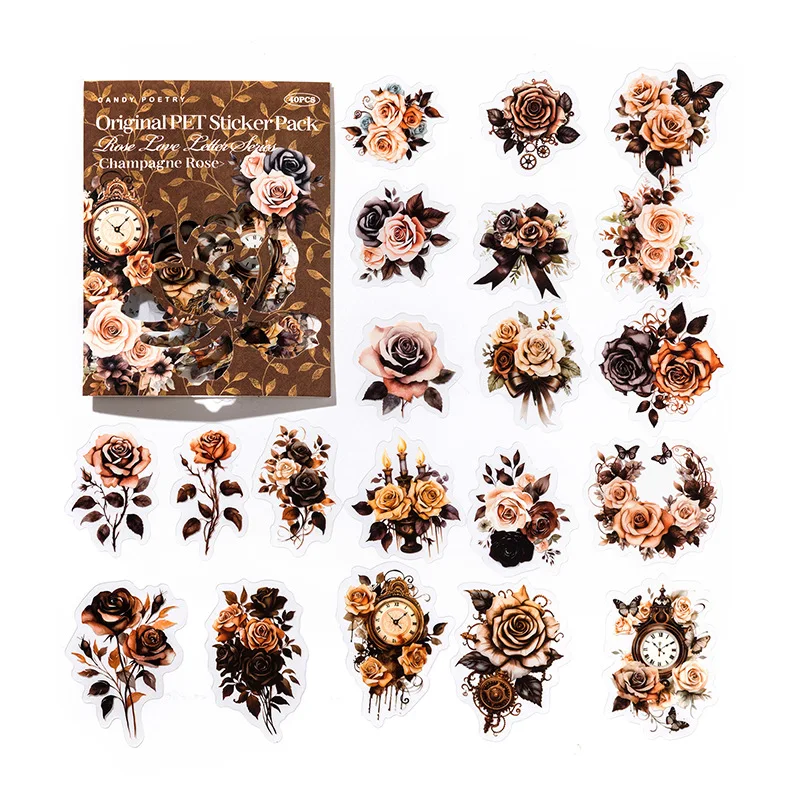 

Набор наклеек Amengguo для скрапбукинга 40 шт.