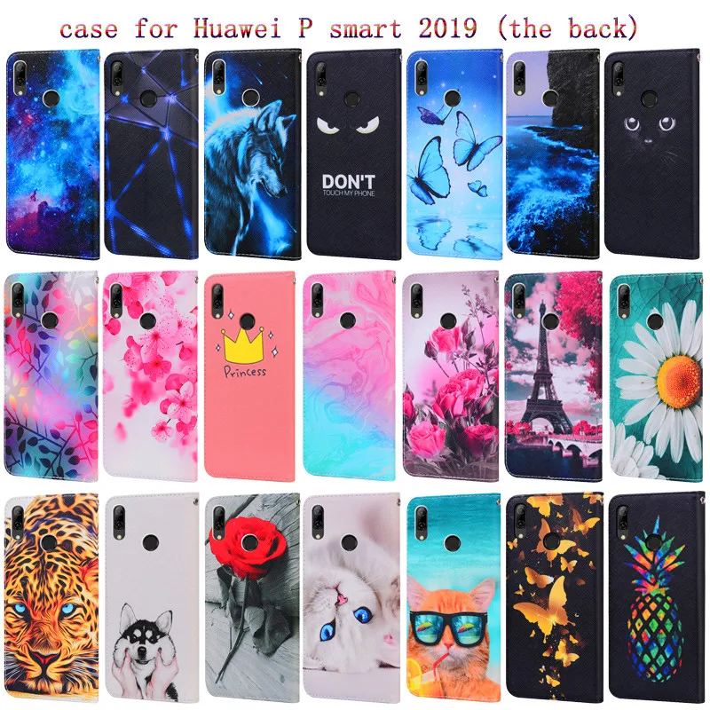 psmart magnetic leather phone case for huawei p smart plus 2019 psmart z 201920212020 wallet book cute cover capa free global shipping