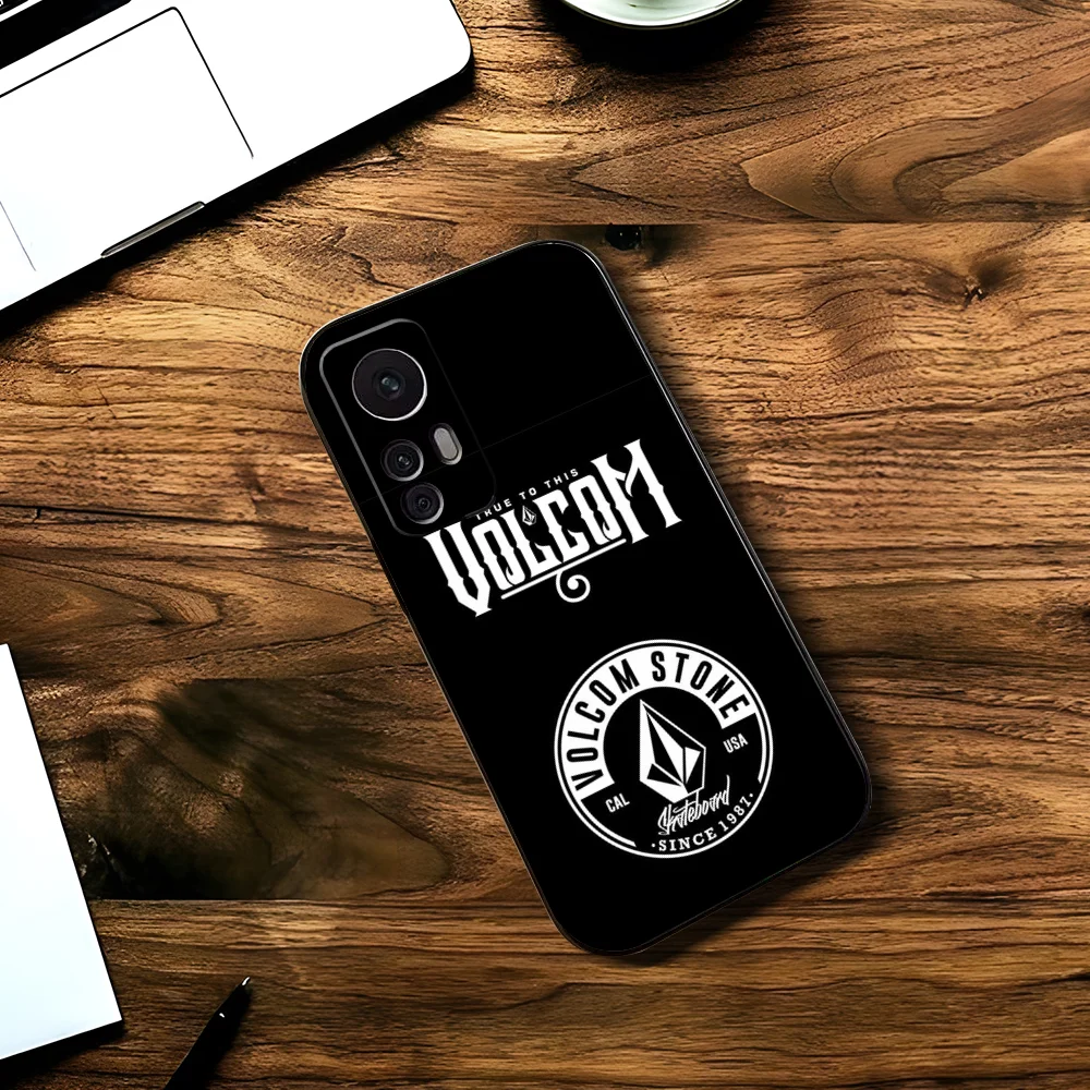 DIY V-Volcom чехол для телефона Xiaomi 11 Redmi Note 5G 8T 9A 9 10T Note8Pro Note9 12 черный