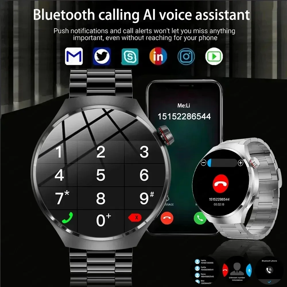 Смарт-часы Xiaomi для GT4 PRO мужские смарт-часы 4 Pro AMOLED HD экран Bluetooth звонки GPS измерение