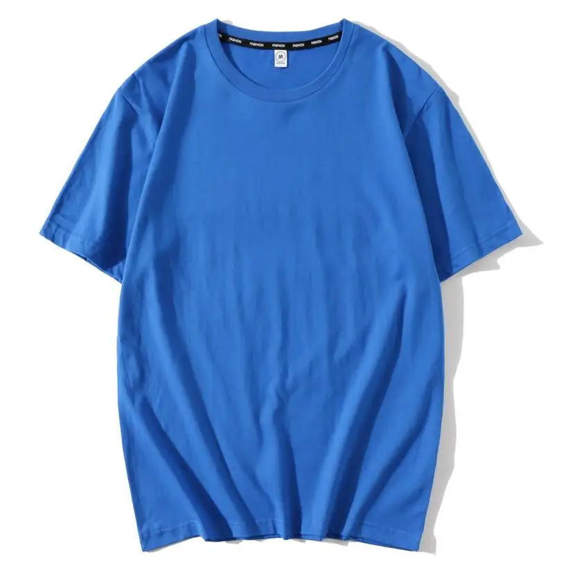 

2023HOT ZNG 2020 New Summer Men's Pure Cotton Pure Color Short Sleeve Chinese Pure Color Short Sleeve