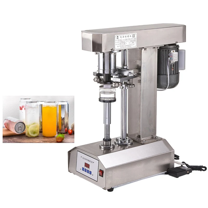 

220V Automatic Tin Can Sealer Circular Canned Food Beer Capping Machine Seafood Can Sealing Machine