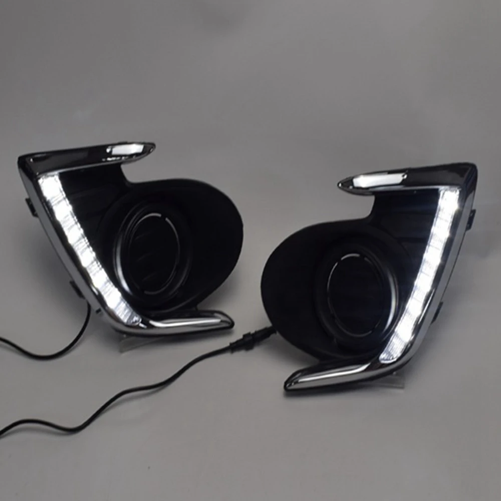 Автомобильные светодиодные дневные ходовые огни для Mitsubishi Attrage Mirage G4 2012-2015