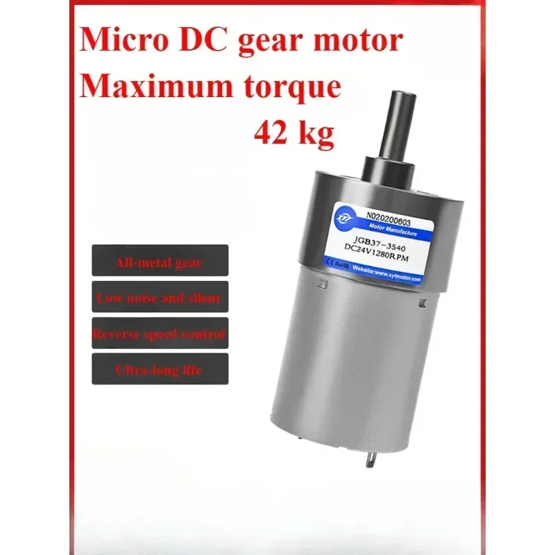 Реверсивный редукторный двигатель 12 В 24