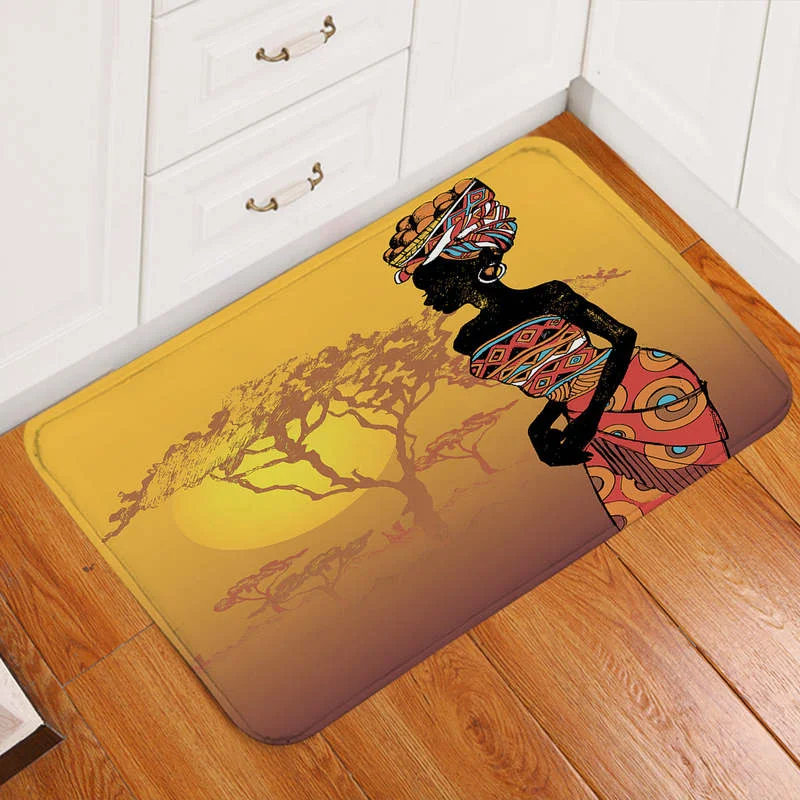 

Door Mat Carpet Floor Mat Foot Mat Non-slip Corridor Kitchen Bedroom Balcony BathroomAfrican Sunset Door Mat