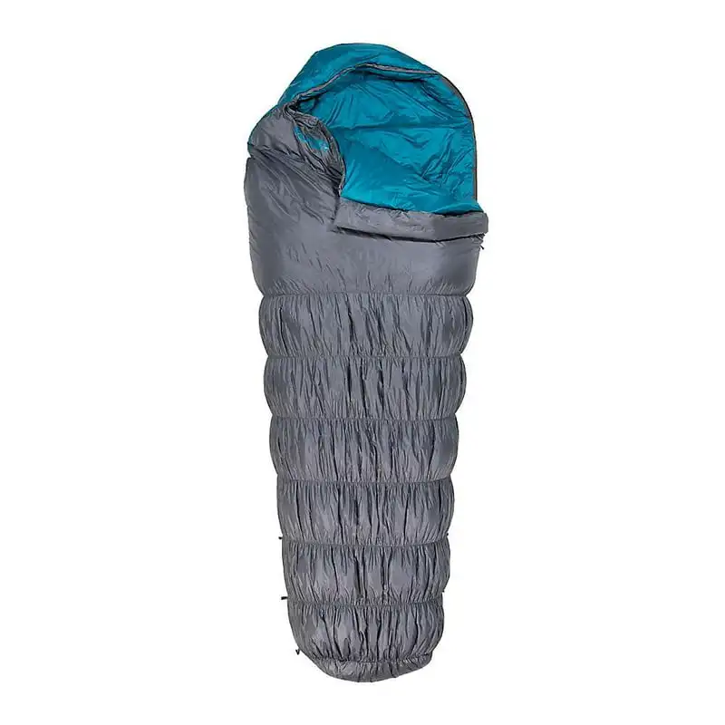 

35 Three Season Down Mummy Sleeping Bag, 82x30in, Teal/Gray