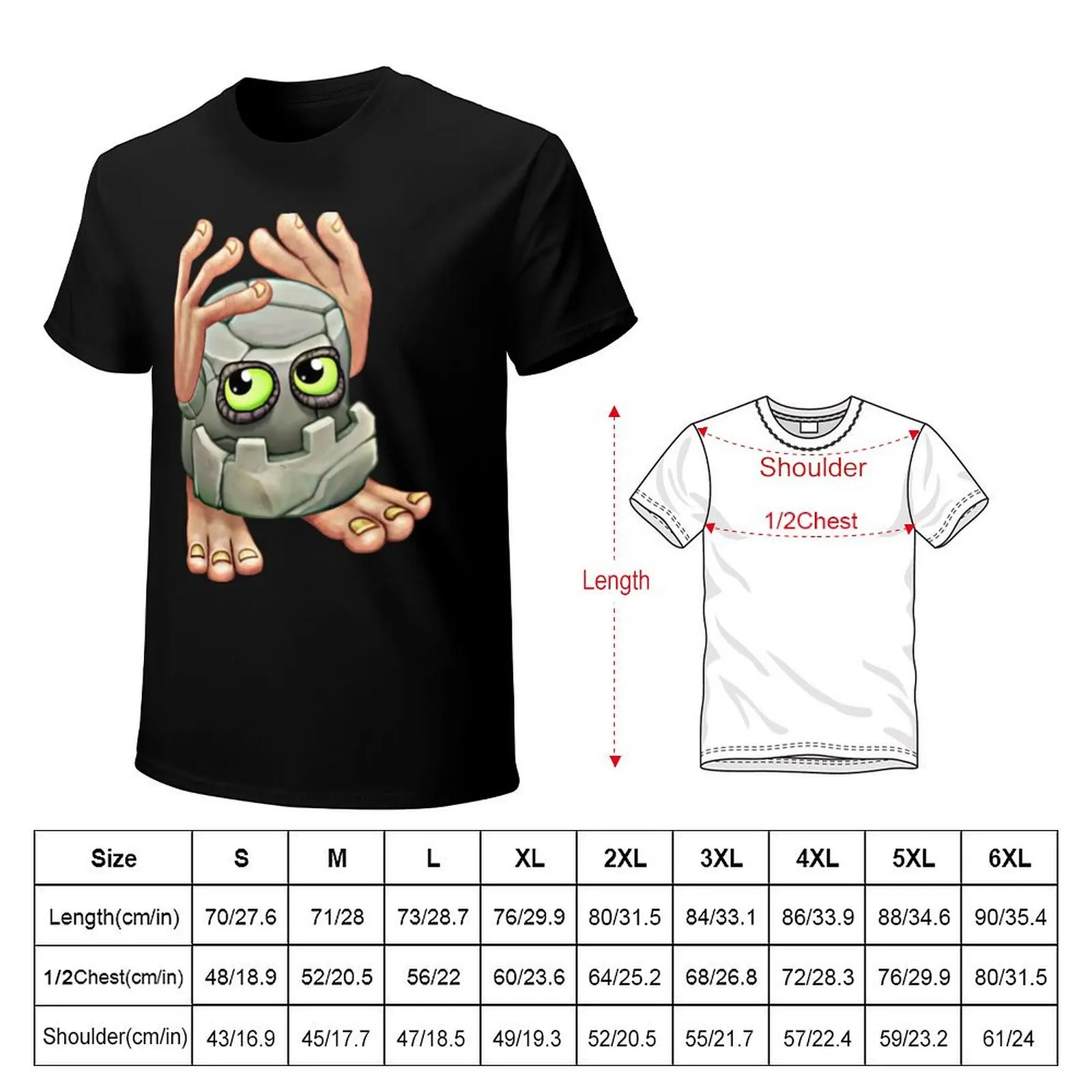 Фото Футболка с персонажем Ноггином из игры My Singing Monsters, простая, модная, повседневная. №2