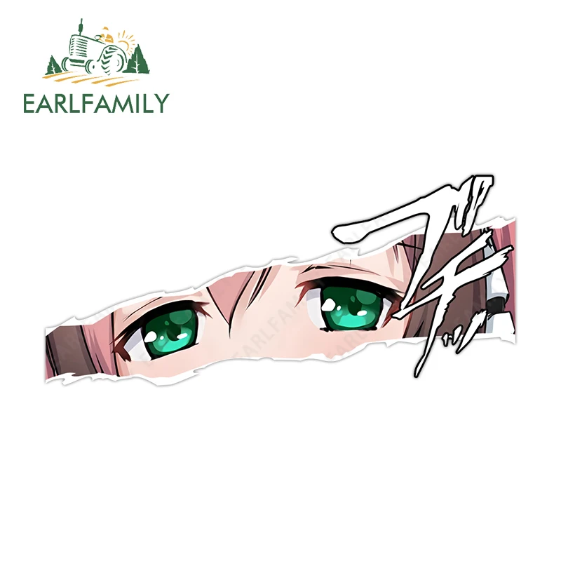 Фото EARLFAMILY Аниме-наклейка Sora No Otoshimono Ikaros Reflective Peeker Big Head на автомобиль, виниловая, для заднего стекла и багажника, JDM №3