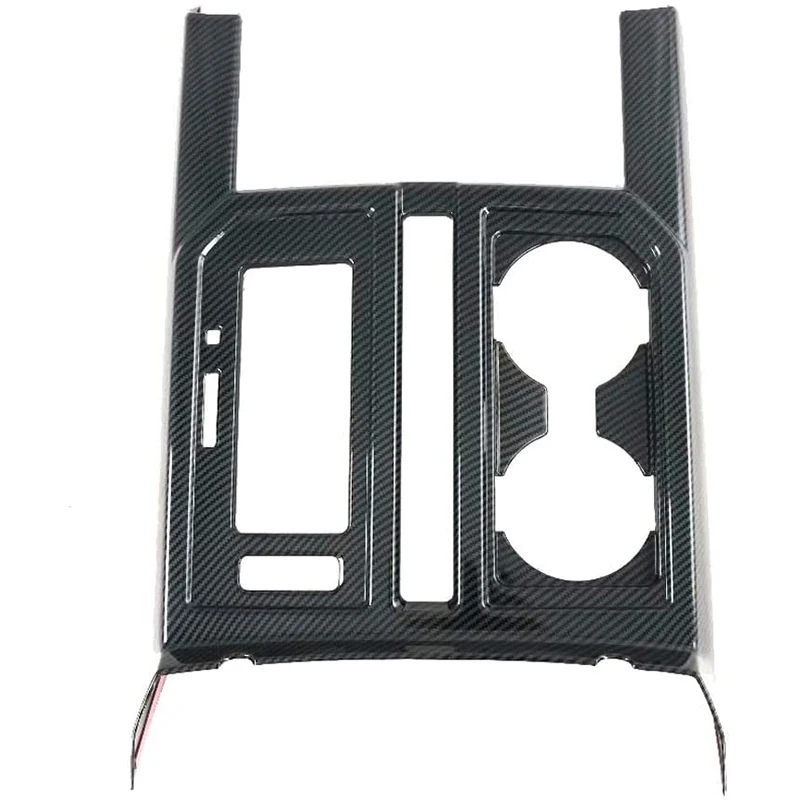 

Центральная консоль из углеродного волокна для Ford F150 2015 -2020, рычаг переключения передач, держатель стакана для воды, панель, крышка, отделка, ...