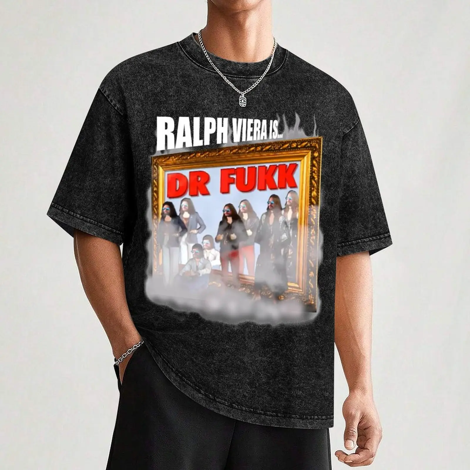 Фото Футболка DR FUKK Ralphotage, повседневная футболка с принтом №3