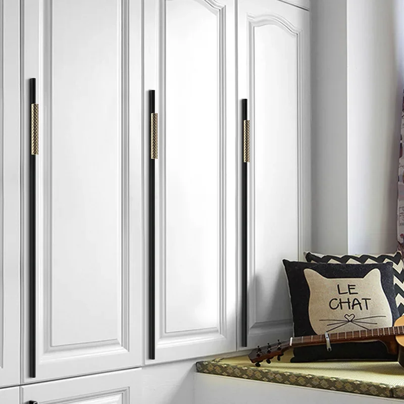 Расширенная дверная ручка шкафа для роскошная золотая современная