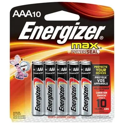 

Energizer MAX AAA 10 Pack
