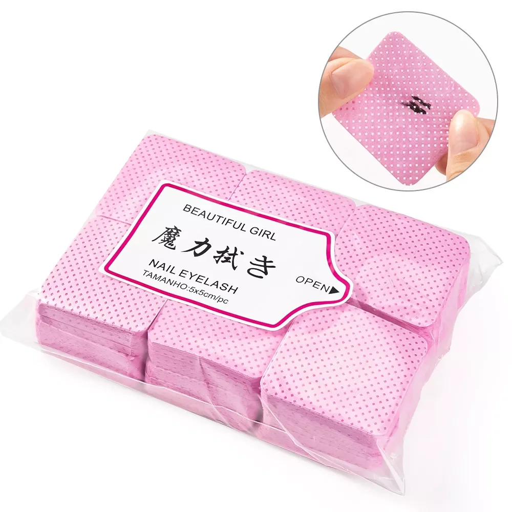 

180/300/540 Pcs Lint-Free Nail Polish Remover Cotton Wipes Nail Gel Tip Remover Cleaner Paper Pad Polish Cleaning Manicure Tools