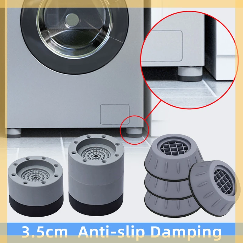 

Anti Vibration Pads Washing Machine Rubber Feet Legs Mat Anti-vibration Pad Universal Noise-reducing Leg Base for Furniture