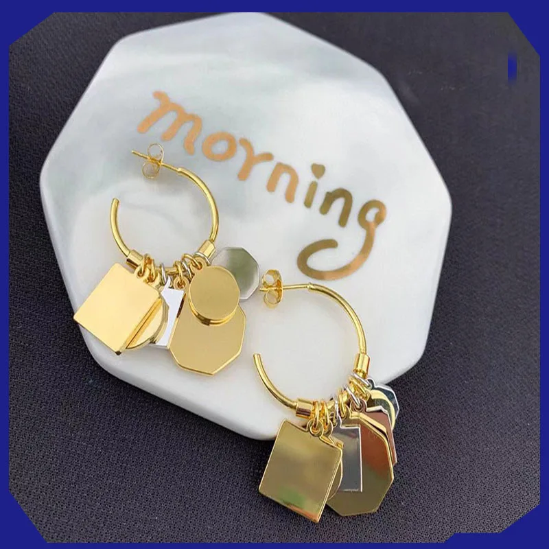 

Европейские и американские модные чувственные блестящие кисточки с лицом тонкие круглые серебряные серьги-иглы