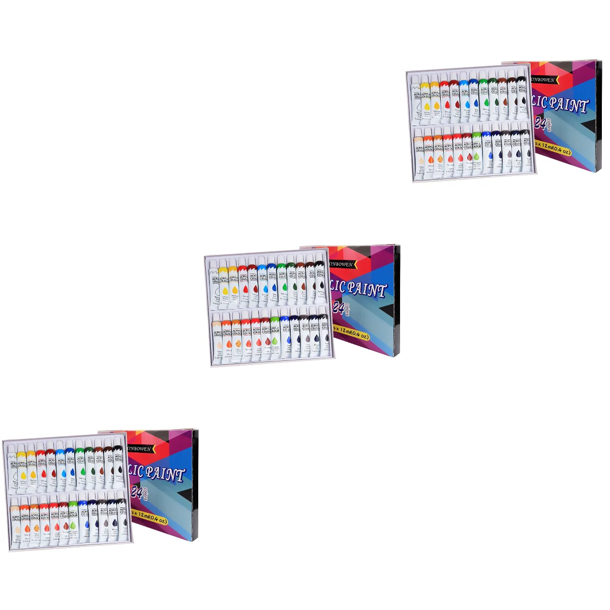 

3 Boxes of Convenient Painting Pigments Professional Paint Kit Graffiti Pigments