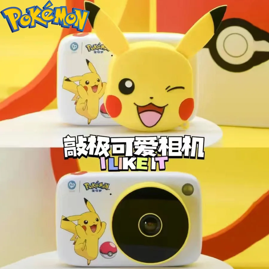 

New Pokemon Children's Camera Pikachu 2000W Pixels Digital Camera Photography Toy Small Mini Toy Simulation Camera Birthday Gift