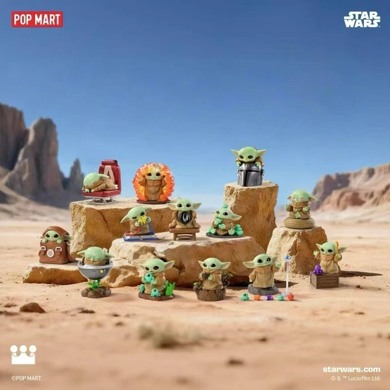 Фото В наличии: Оригинальная серия POPMART Grogu Tiny But Mighty, коллекционная фигурка Grogu из аниме, игрушка-сюрприз в закрытой коробке, подарок №2