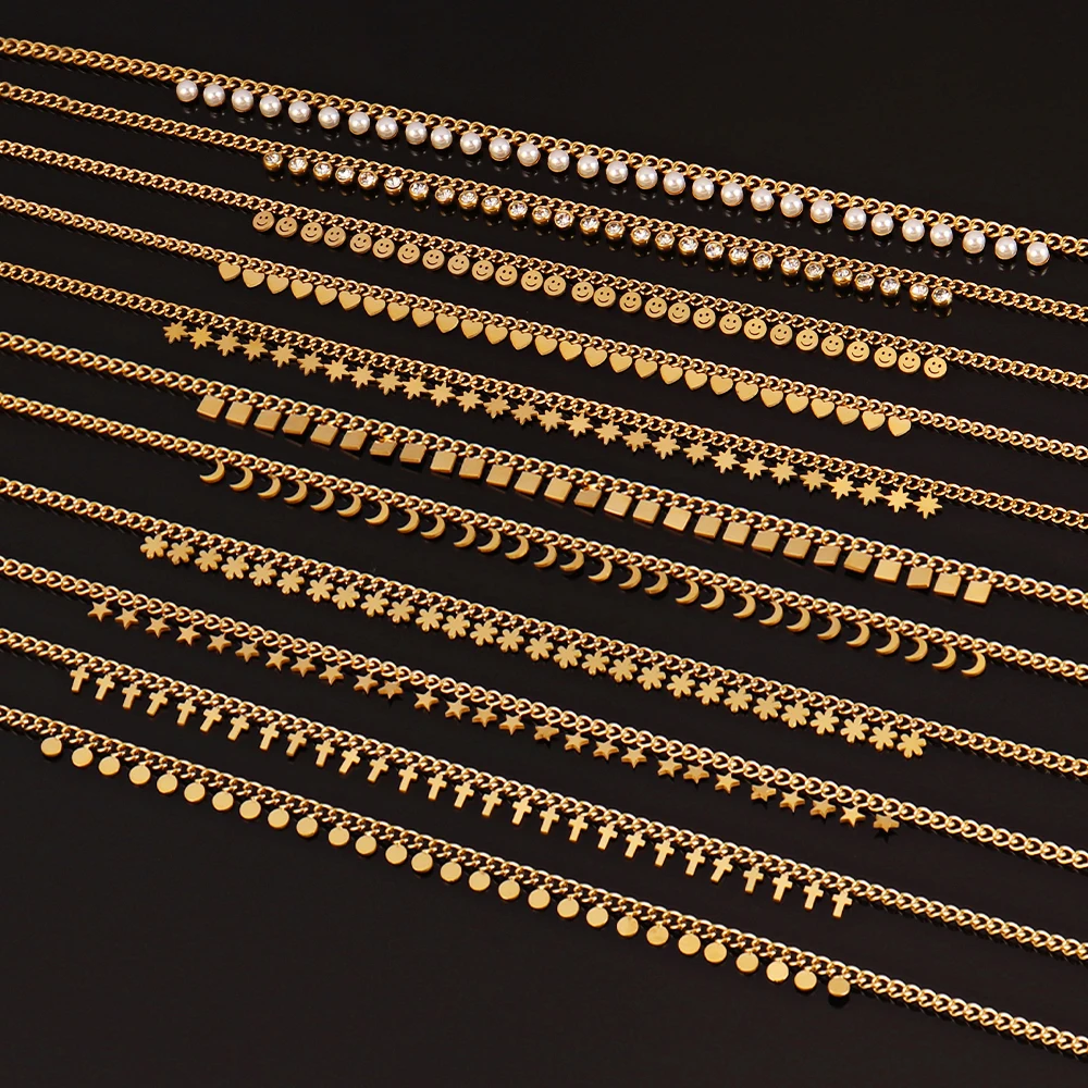 Ожерелье из нержавеющей стали для женщин ожерелье с круглым кулоном циркония