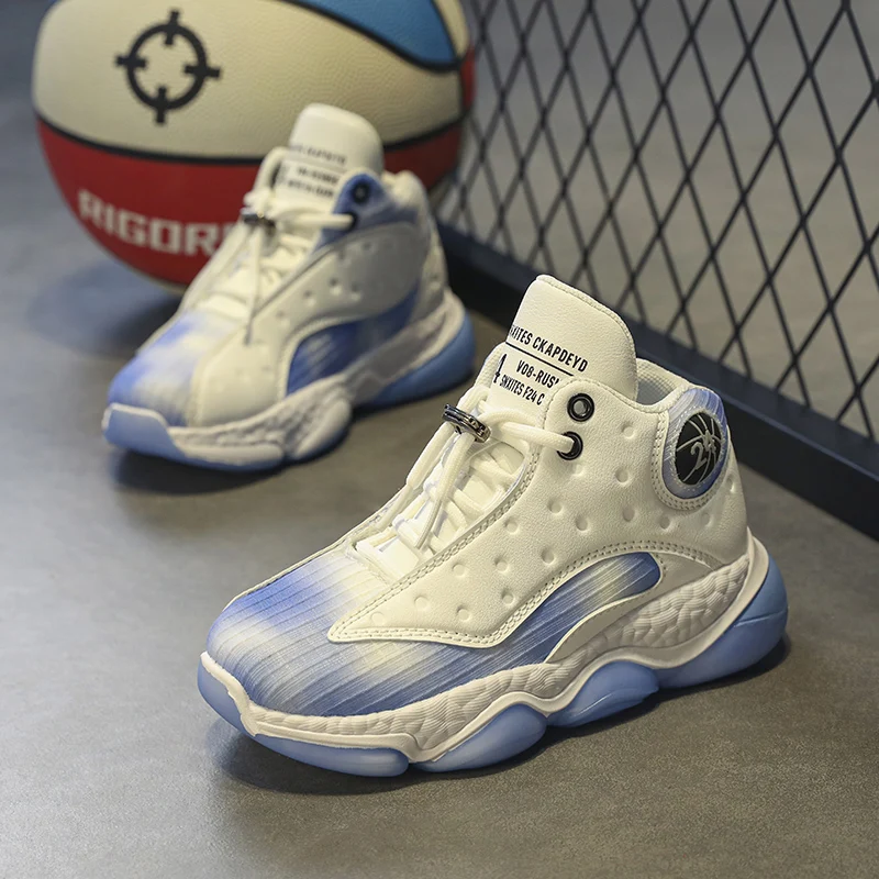 Boys' Shoes Spring and Autumn Anti-skid Wear-resistant Big Sole Children's Basketball Shoes Sports Shoes Children's Casual Shoes