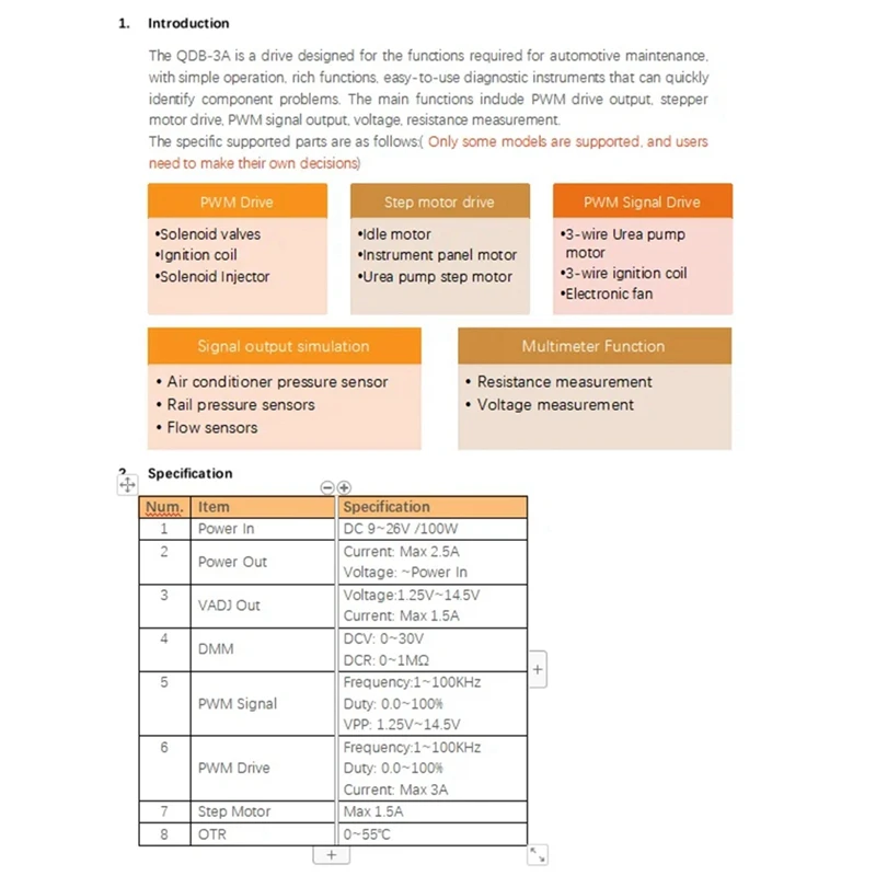 QDB-3A автомобильный тестер катушки зажигания шаговый двигатель электромагнитный